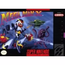 Mega Man X SNES box art – retro game for Super Nintendo