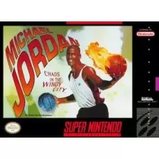 Michael Jordan Chaos in the Windy City SNES box art – retro game for Super Nintendo
