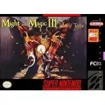 Might and Magic III Isles of Terra SNES box art – retro game for Super Nintendo