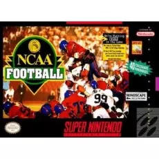 NCAA Football SNES box art – retro game for Super Nintendo