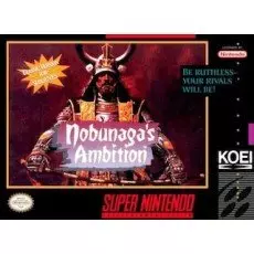 Nobunaga's Ambition SNES box art – retro game for Super Nintendo