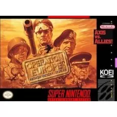 Operation Europe Path to Victory 1939-45 SNES box art – retro game for Super Nintendo