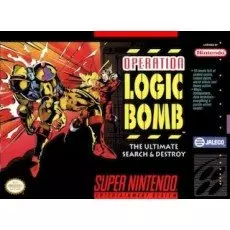 Operation Logic Bomb SNES box art – retro game for Super Nintendo