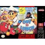 Out to Lunch SNES box art – retro game for Super Nintendo