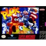 Plok SNES box art – retro game for Super Nintendo