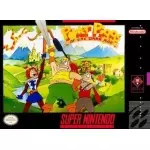 Power Piggs of the Dark Age SNES box art – retro game for Super Nintendo
