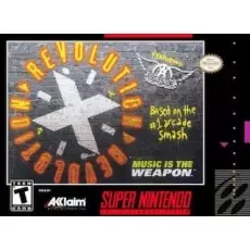 Revolution X SNES box art – retro game for Super Nintendo