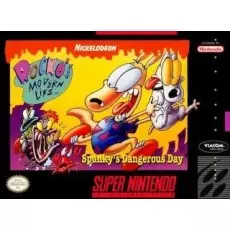 Rocko's Modern Life Spunky's Dangerous Day SNES box art – retro game for Super Nintendo
