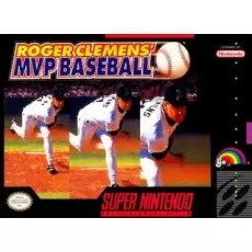 Roger Clemens' MVP Baseball SNES box art – retro game for Super Nintendo