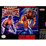 Saturday Night Slam Masters SNES box art – retro game for Super Nintendo