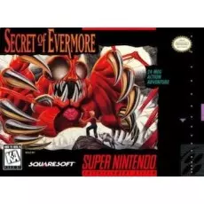 Secret of Evermore SNES box art – retro game for Super Nintendo