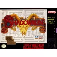 Shadowrun SNES box art – retro game for Super Nintendo