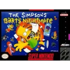 The Simpsons Bart's Nightmare SNES box art – retro game for Super Nintendo