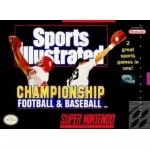 Sports Illustrated Championship Football & Baseball SNES box art – retro game for Super Nintendo