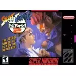 Street Fighter Alpha 2 SNES box art – fighting game for Super Nintendo