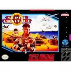 Super Conflict SNES box art – retro game for Super Nintendo