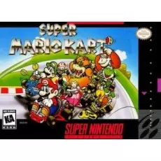 Super Mario Kart SNES box art – platformer for Super Nintendo