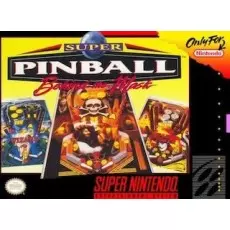 Super Pinball Behind the Mask SNES box art – sports game for Super Nintendo