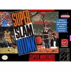 Super Slam Dunk SNES box art – retro game for Super Nintendo
