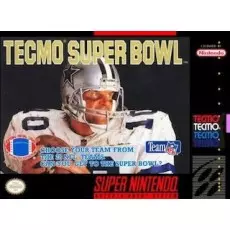 Tecmo Super Bowl SNES box art – retro game for Super Nintendo