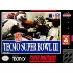Tecmo Super Bowl III SNES box art – retro game for Super Nintendo
