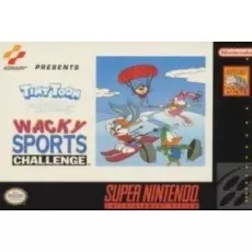Tiny Toon Adventures Wacky Sports Challenge SNES box art – retro game for Super Nintendo