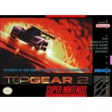 Top Gear 2 SNES box art – retro game for Super Nintendo