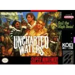 Uncharted Waters SNES box art – retro game for Super Nintendo