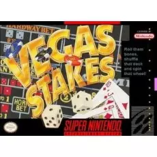 Vegas Stakes SNES box art – retro game for Super Nintendo
