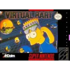 Virtual Bart SNES box art – retro game for Super Nintendo