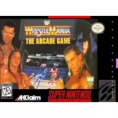WWF Wrestlemania Arcade Game SNES box art – retro game for Super Nintendo
