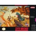 Ys III Wanderers from Ys SNES box art – retro game for Super Nintendo