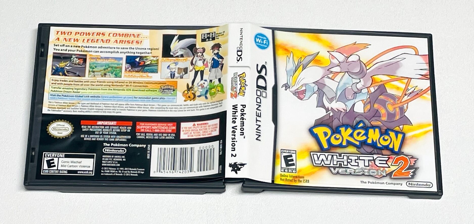 Pokemon White Version 2 Authentic Nintendo DS Case/Box, Manual