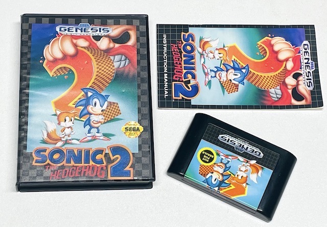 SONIC THE HEDGEHOG 2 - Sega Genesis - COMPLETE Game w/ BOX