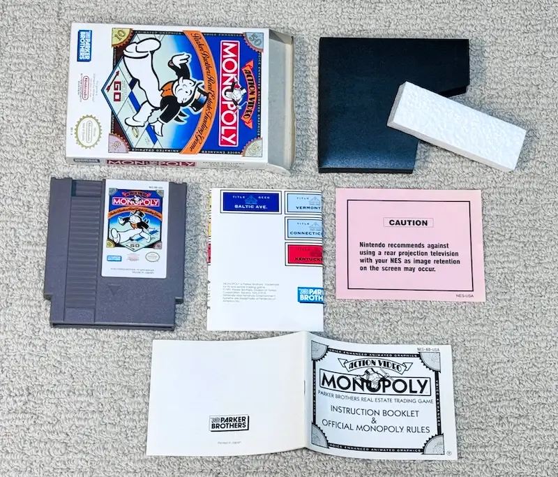 Monopoly Complete NES Game