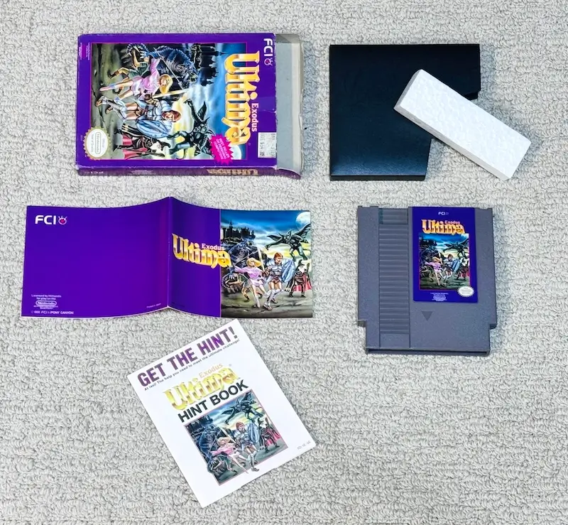Ultima Exodus Complete NES Game