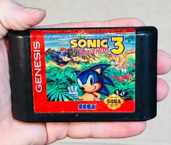 Sonic the Hedgehog 3 Sega Genesis Cartridge