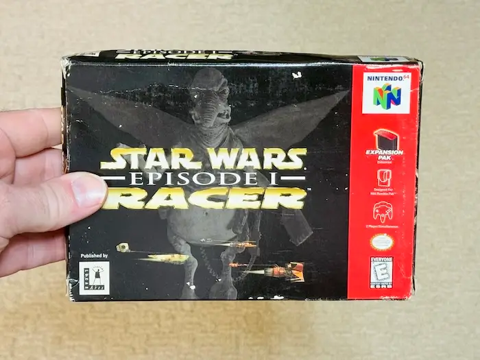 Star Wars Racer - Empty Game Box