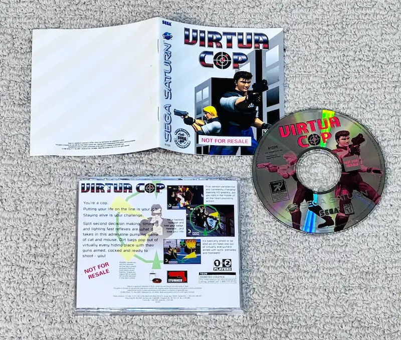 Virtua Cop NFR Sega Saturn Game