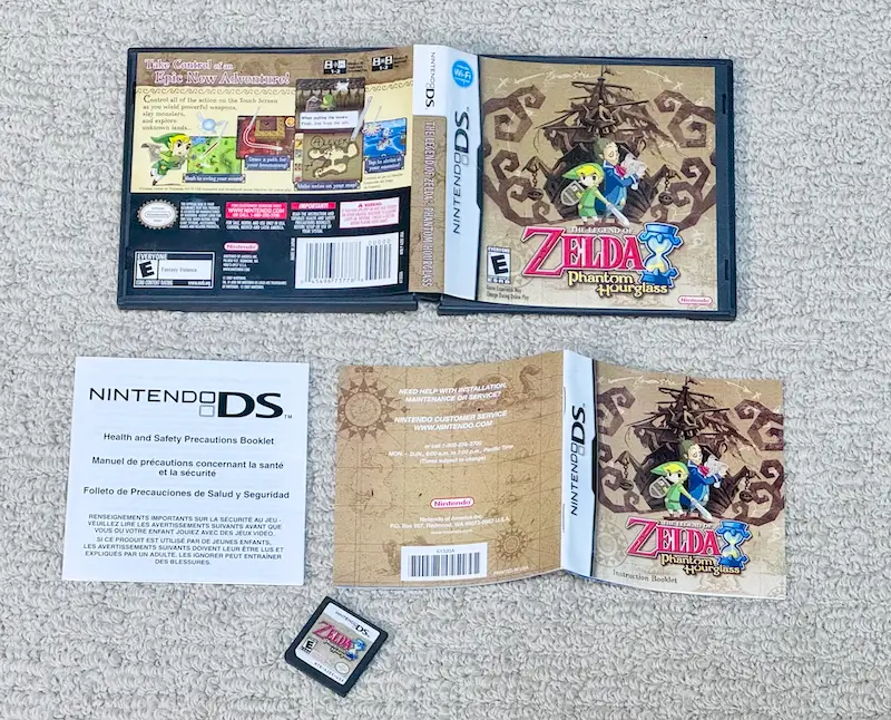 Zelda Phantom Hourglass Complete Nintendo DS game