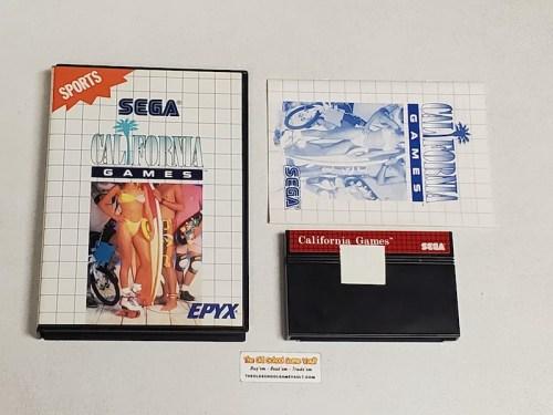 California Games Complete Sega Master Game