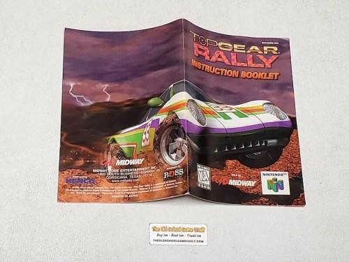 Top Gear Rally - Authentic Nintendo 64 Instruction Manual 