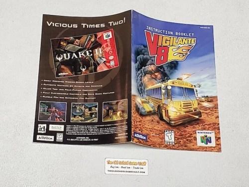 Vigilante 8 - Authentic Nintendo 64 Instruction Manual 
