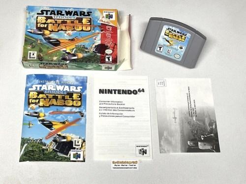  Star Wars Battle For Naboo Complete Authentic Nintendo 64 Game