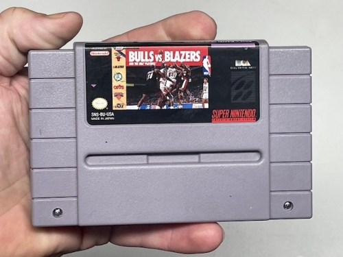 Bulls Vs Blazers - Authentic Super NES Game