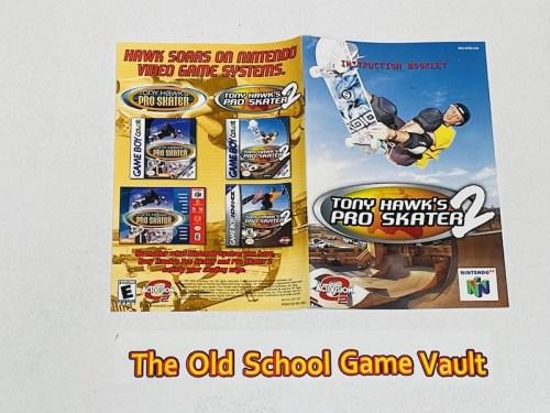 Tony Hawk's Pro Skater 2 - Authentic Nintendo 64 Instruction Manual 