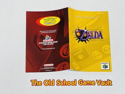The Legend of Zelda Majora's Mask - Authentic Nintendo 64 Instruction Manual 