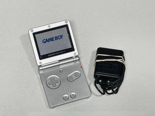 Silver Gameboy Advance SP Handheld System