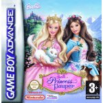 Barbie Princess and the Pauper art work – action game for Nintendo Game Boy Advance