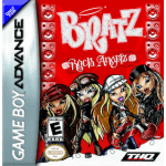 Bratz Rock Angelz art work – action game for Nintendo Game Boy Advance